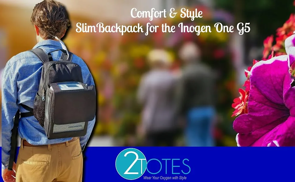 O2TOTES Inogen one G5 Backpack/Lightweight-Comfortable/Fits Inogen one G5 - Fit for Inogen One G5