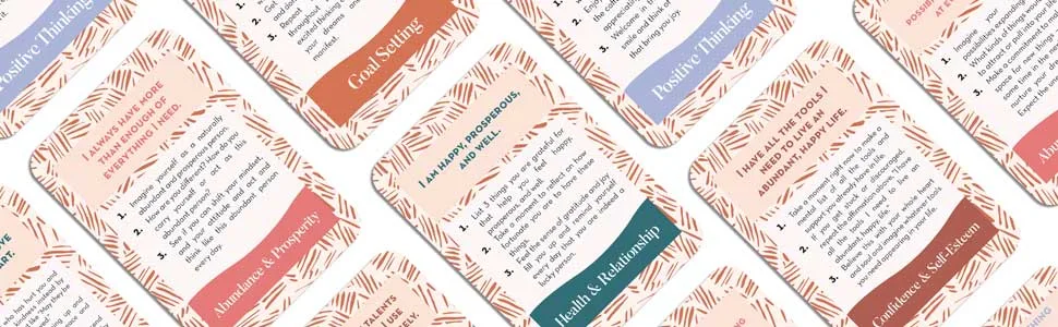 52 Self Care Affirmation Cards - Anxiety & Stress Relief for Meditation, Mindfulness & Relaxation - categories