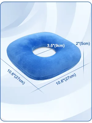 Ear Pillow Piercing Donut Side Pillow with A Hole-Ear Inflammation Pain Relief Protectors Ear Cushions for Sleeping Guard Bule - ear pillow