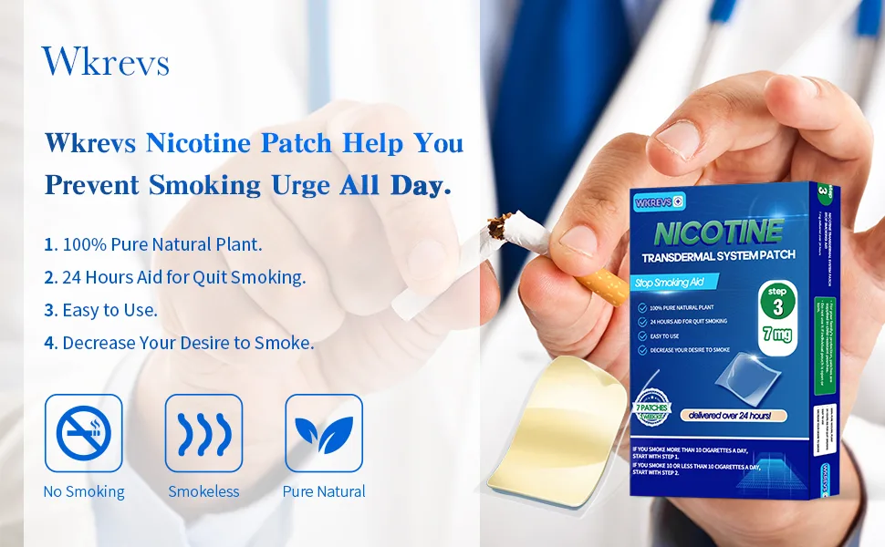 7 mg Step 3 Nicotine Patches to Help Quit Smoking, Delivered Over 24 Hours Nicotine Transdermal System Stop Smoking Aids-21 Patches - product information 1
