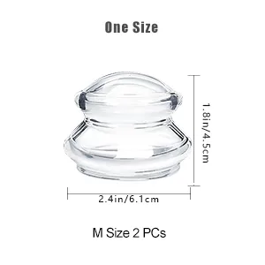 ELERA Silicone Cupping Therapy Sets, Professionally Chinese Massage Cups Tools, Silicone Cup for Joint Pain Relief, Massage Body (2 Cups) 2 Piece Set-M - silicone cup