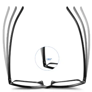 MoKo 6-Pack Reading Glasses Blue Light Blocking, Plastic Full Frame Spring Hinge Readers Lightweight Eyeglasses for Men Women (Black, 1.75) +1.75 - product information 9