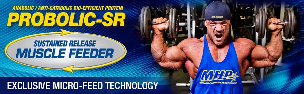 Maximum Human Performance Probolic-SR Sustained Release Protein Powder, 24g Protein, BCAAs, Glutamine, Arginine, Pre-Workout, Post-Workout, Nighttime Protein, 4lbs, 52 Servings, Chocolate Chocolate 4.27 Pound (Pack of 1) - Maximum Human Performance Problic-SR sustained release muscle feeder