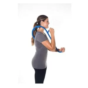 MP005 Back Massager Handheld Tool | Back and Neck Massager | Trigger Point Therapy Self Massage Tool | Fibromyalgia Pain Relief (1 Pack Blue) - product information 3