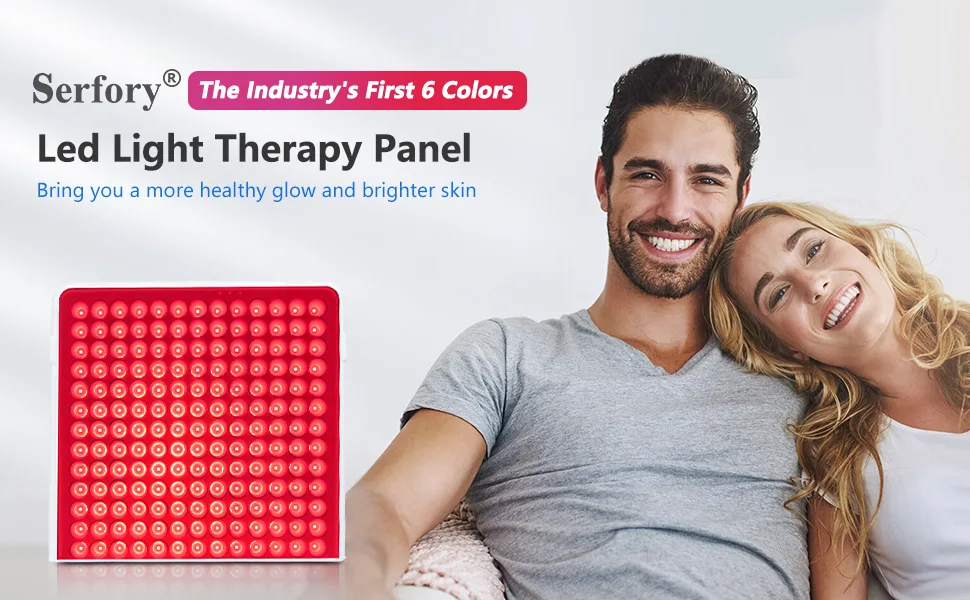 Red Light Device 6 Colors Red Blue LED Light lamp for Face and Body - red light therapy