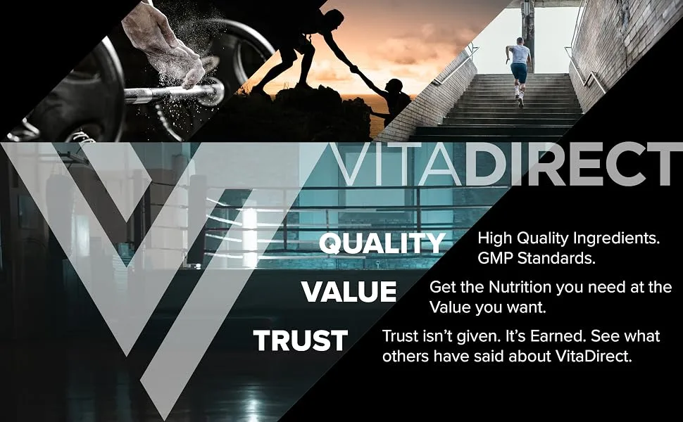 VitaDirect Premium TUDCA (Tauroursodeoxycholic Acid) 250mg, 60 Gelatin Capsules - VitaDirect Quality Value Trust Mission Statement