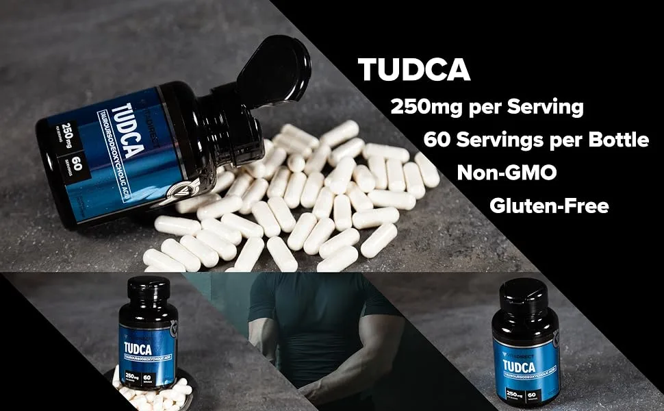 VitaDirect Premium TUDCA (Tauroursodeoxycholic Acid) 250mg, 60 Gelatin Capsules - VitaDirect TUDCA 250 mg per serving 60 servings non-gmo gluten-free