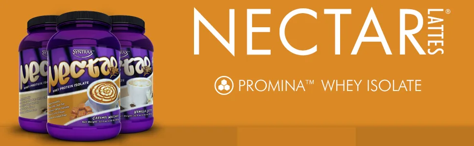 Syntrax - Nectar Nectar Lattes Caramel Macchiato, Native Grass-Fed Whey Protein Isolate, RBST-Free, Robust Coffee Latte Flavor 32 oz, 2 Pound - Nectar Lattes