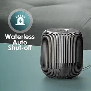 Jack & Rose Small Diffuser for Office Room Home, 140ml Air Diffuser, 7 Colors Changed Essential Oil Diffuser, Auto Off Function for Sleep Relax Work - Waterless Auto Shut-off