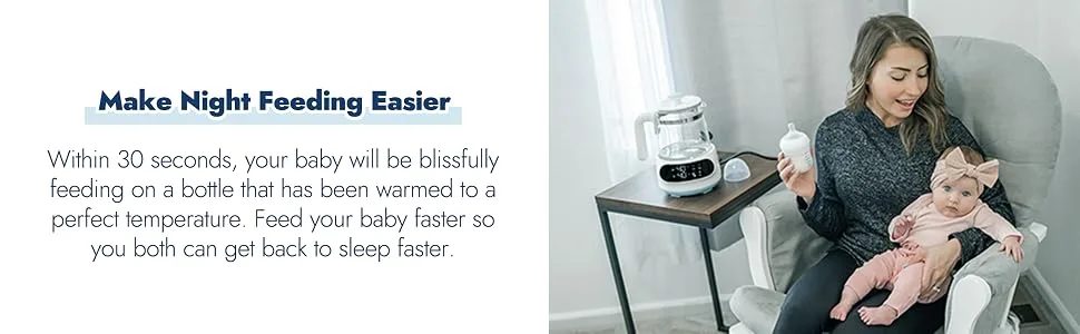 Papablic Formula One Step Bottle Warmer, Water Warmer for Baby Formula with Smart Temperature Control - bottle warmer warmer