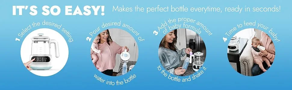 Papablic Formula One Step Bottle Warmer, Water Warmer for Baby Formula with Smart Temperature Control - water warmer for baby formula