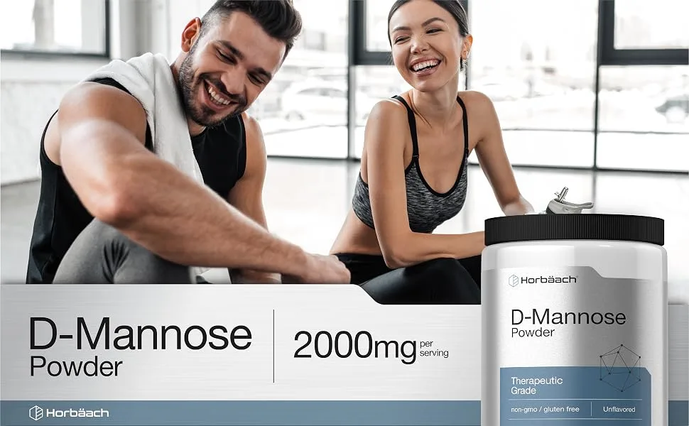 D Mannose Powder | 10oz | Vegetarian, Non-GMO, and Gluten Free Formula | Therapeutic Grade D-Mannose Supplement | Unflavored Powder | by Horbaach - D Mannose Powder