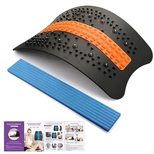 Back Stretcher, Back Cracker, 2022 Upgraded Back Cracking Device for Lower Back Pain Relief, Adjustable Multi-Level Spine Deck with Massage Points for Herniated Disc, Scoliosis, Sciatica - back cracker