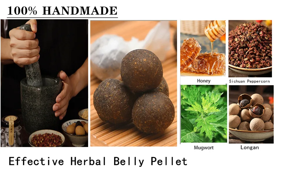 Moxibustion Belly Button Patch - Natural Herbal Abdomen Waist Path for Men and Women (30 pcs/Box) - Moxibustion Belly Button Patch
