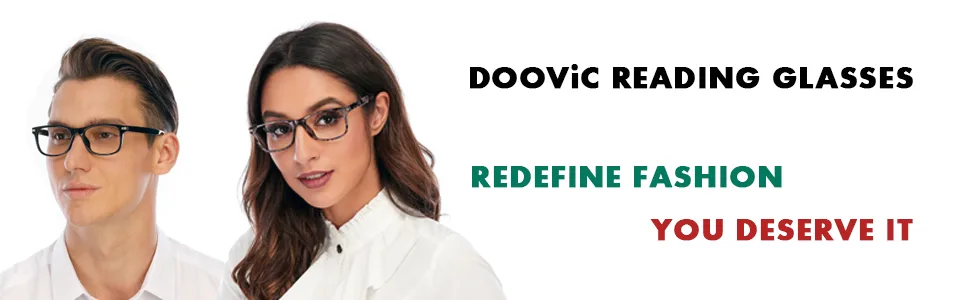 DOOViC Reading Glasses 4 Pack Blue Light Blocking Spring Hinge Fashion Classic Computer Readers for Women and Men Anti Eyestrain 2.00 Strength 4 Colors 2.0 x - reading glasses blue light blocking
