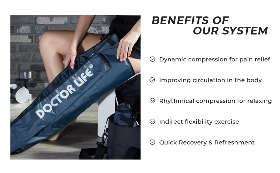 [DOCTOR LIFE] SP-2000, L Boots, Sequential Air Compression Leg Massager. Blood & Lymphatic Circulation Therapy System. 4.(SP-2000) Device, L boots - benefit of our system - revised