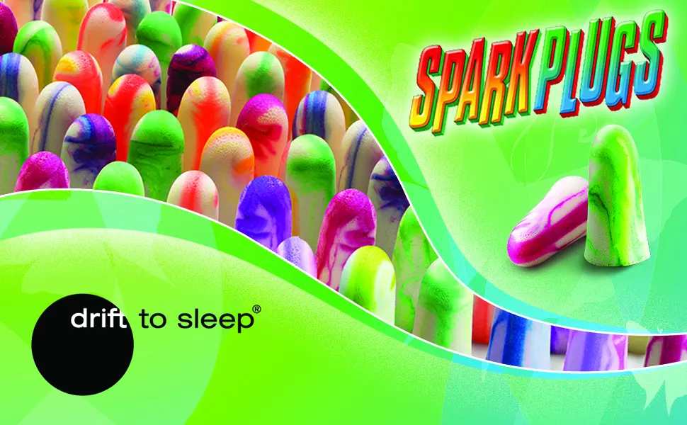 MOLDEX Sparkplugs Soft Foam Earplugs 60 Pairs Ear Plugs for Sleeping, Snoring, Work, Travel, Shooting - 33dB Highest NRR Made in USA - Moldex Spark Plugs