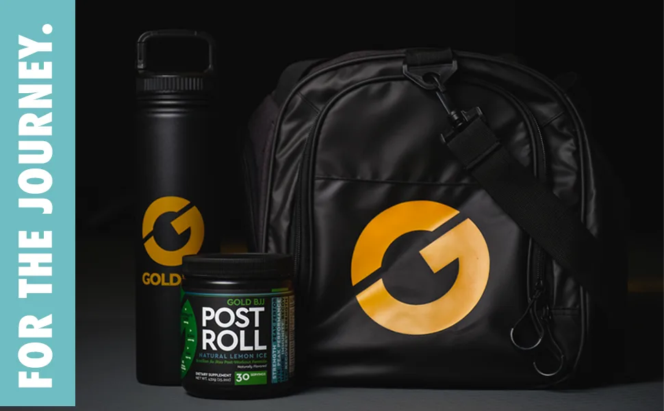 Gold BJJ PostRoll - Jiu Jitsu Post Workout Supplement with EAA & BCAA Essential Amino Acids - Martial Arts Specific Post-Workout Powder (Lemon Ice, 30 Servings) - PostRoll Brazilian Jiu Jitsu Post Workout powder drink electrolyte blend and amino acids EAA BCAA