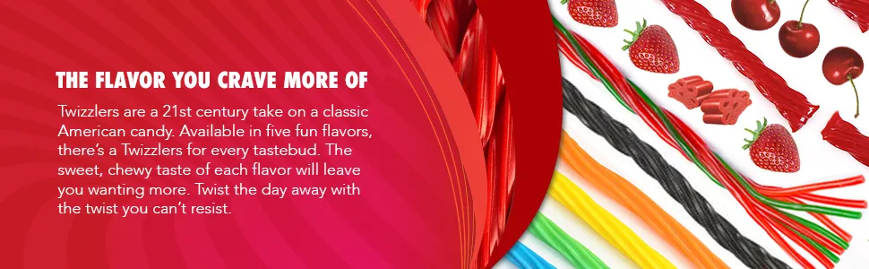 TWIZZLERS Licorice Candy Black Licorice - 16 Oz. - Pack of 12 - product information 6