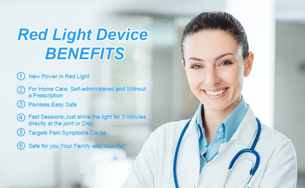 Red Light Therapy Infrared Blue Red Light Therapy Device for Face and Body Use-5 Wavelengths - Pain Relief - Red Light Therapy Device