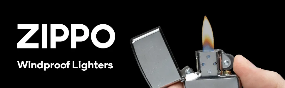 Zippo Chrome Lighters Brushed Chrome Classic - zippo, chrome lighter, windproof lighter, reusable lighter, refillable lighter, cigarette lighter