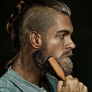 ZilberHaar Regular Beard Brush - Soft Boar Bristles - Beard grooming brush for men - Straightens and Promotes beard growth - Works with Beard Oils and Balms - Essential for beard care kits - product information 4