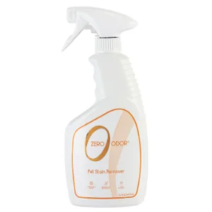 Zero Odor  Multi-Surface Stain Remover  Odor Eliminator - Permanently Remove Stains and Odor Patented Molecular Technology Best for Carpet Rug Linens Furniture Floors 32oz (Over 700 Sprays) - Pet Stain Remover