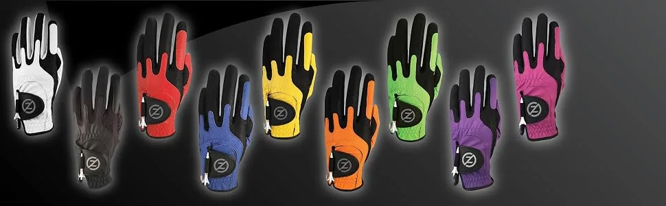 Zero Friction Mens Compression-Fit Synthetic Golf Glove Universal Fit One Size Left Individual White - Msynthetic