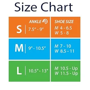 Zensah Ankle Support - Compression Ankle Brace - Great for Running Soccer Volleyball Sports - Ankle Sleeve Helps Sprains Tendonitis Pain Medium Black - Pair - Zensah Compression Ankle Sleeve Support Size Chart Small Medium Large