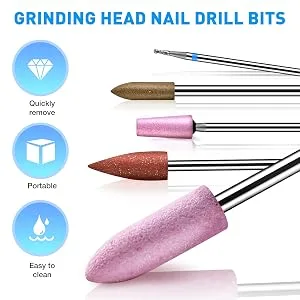 ZEJIANG Ceramic Nail Drill Bits Electric Manicure Head Replacement Device For Manicure Pedicure Polishing Mill Cutter Nail Files - Ceramic Nail Drill Bits