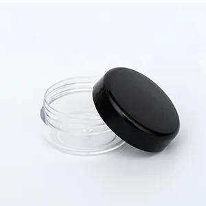ZEJIA 10pcs Sample Containers with Screw Lids5 Size 35101520 Gram Empty Cosmetic Jars with 12pcs Lables and 2pcs Mini Disposable SpatulaMakeup Sample Containers BPA Free 10pcs-Black - product information 7
