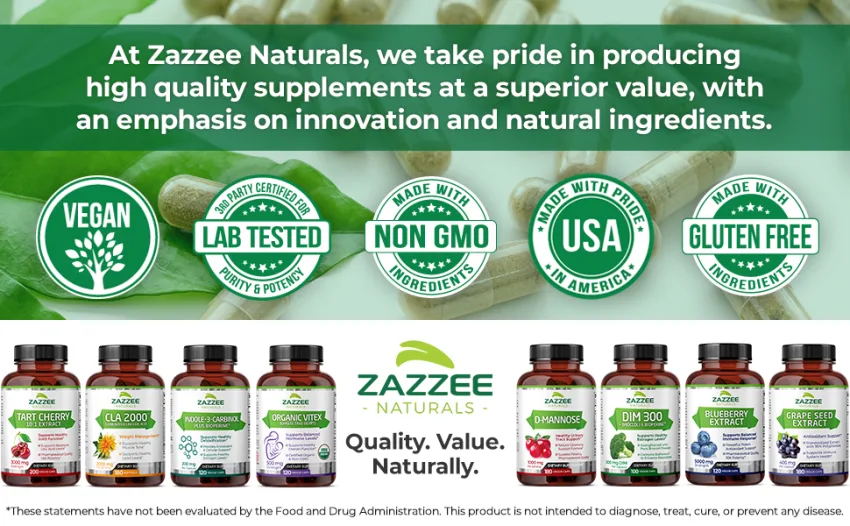 Zazzee Extra Strength Astragalus Root 20:1 Extract 5000 mg Strength 180 Vegan Capsules 70 Polysaccharides 6 Month Supply Non-GMO and All-Natural - At Zazzee Naturals, we take pride in producing high quality supplements at a superior value.