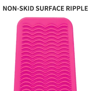 ZAXOP Resistant Silicone Mat Pouch for Flat Iron Curling IronHot Hair Tools (Hotpink) Hot Pink - product information 2