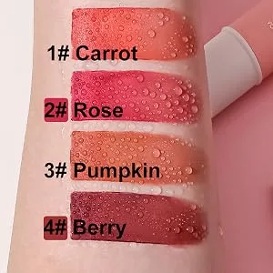 YOUNG VISION Blush Stick PuttyCream Makeup Blush Multi-Use Lip And Cheek Tint Lightweight Matte Finish Easy to Blend 8054-02 1PCS-2ROSE - product information 4