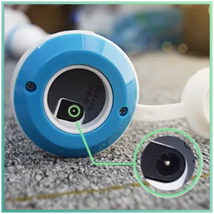 YOUKADA Electric Spin Scrubber Cordless Super Power Scrubber Cleaning Brush for Kitchen Bathroom Living Room (Blue) - charge