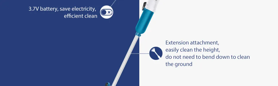 YOUKADA Electric Spin Scrubber Cordless Super Power Scrubber Cleaning Brush for Kitchen Bathroom Living Room (Blue) - power scrubber