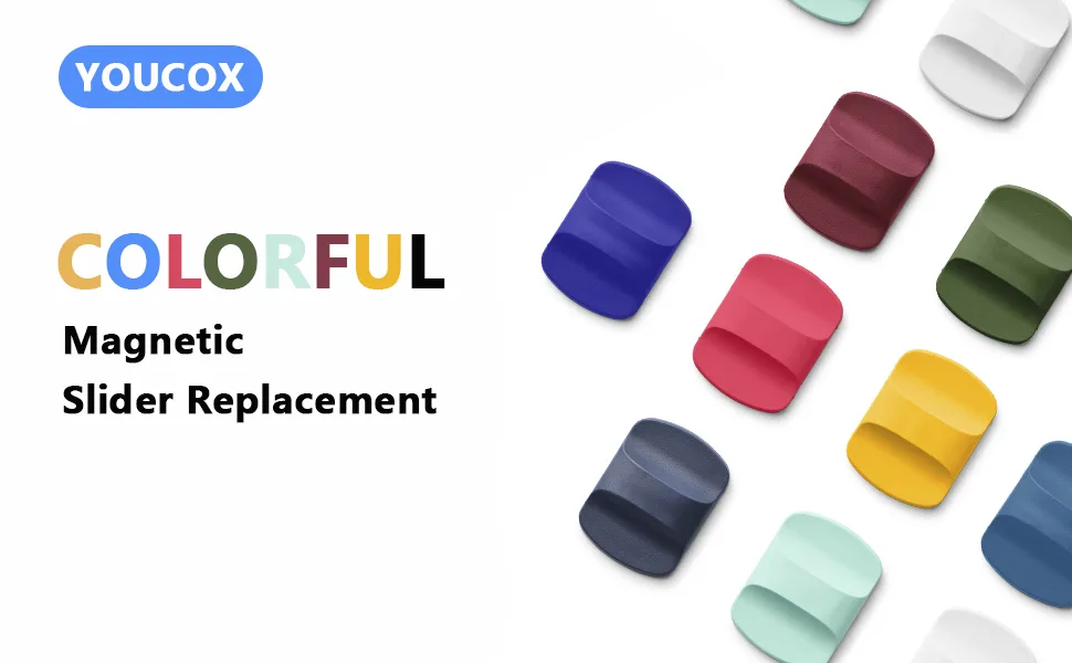YOUCOX Magnetic Slider Block Replacement Compatible with YETI Magnetic Lid 10oz 14oz 16oz 20oz 26oz 30oz (Navy Blue  Black  Red) - product information 1