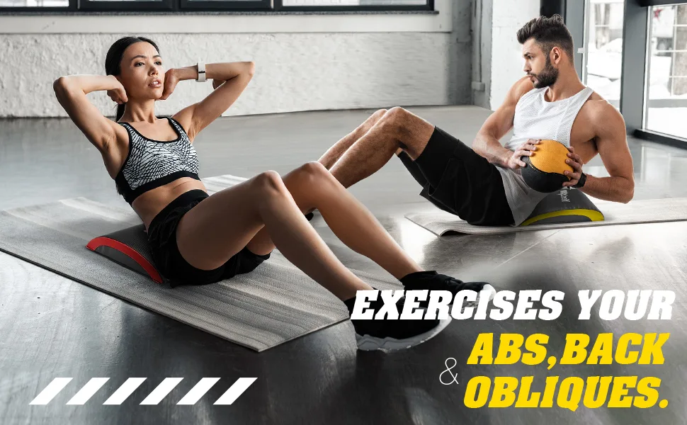 Yes4All Ab Exercise Mat Abdominal Wedge B. RedBlack - ab mat