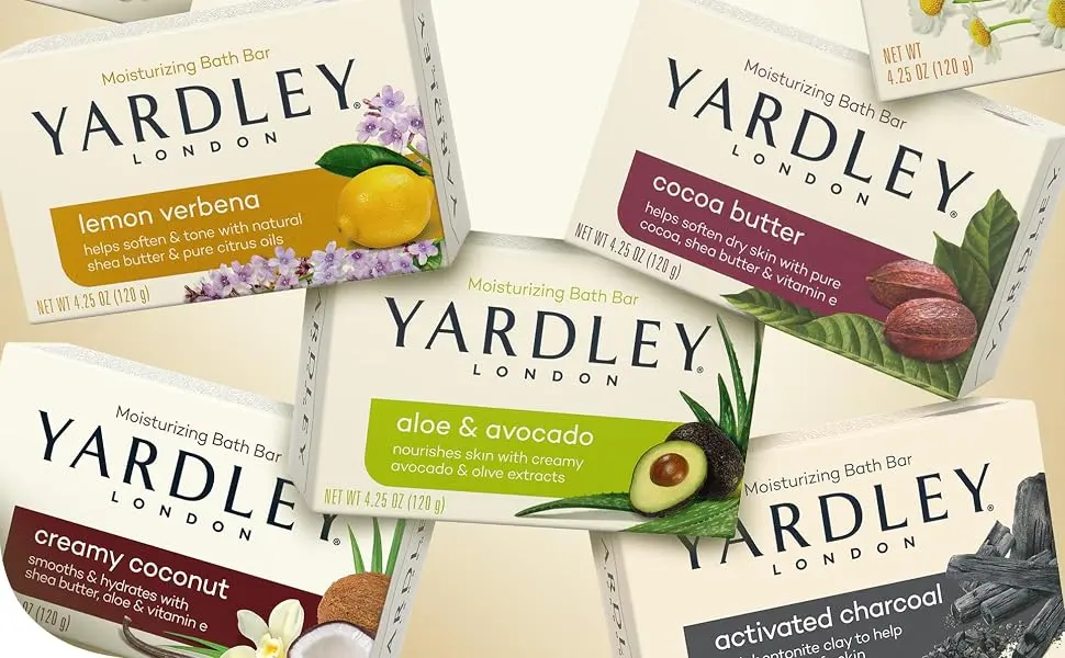 Yardley London Shea Buttermilk Sensitive Skin Naturally Moisturizing Bath Bar 4 Ounce Chamomile 4 Ounce (Pack of 1) - Yardley Products