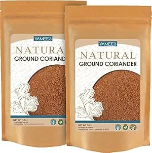 Yamees Coriander Powder  Coriander Spice Bulk - Spices for Curry - Ground Culinary Coriander - 20 Oz (10 Oz Each) - Yamees Bulk Spices