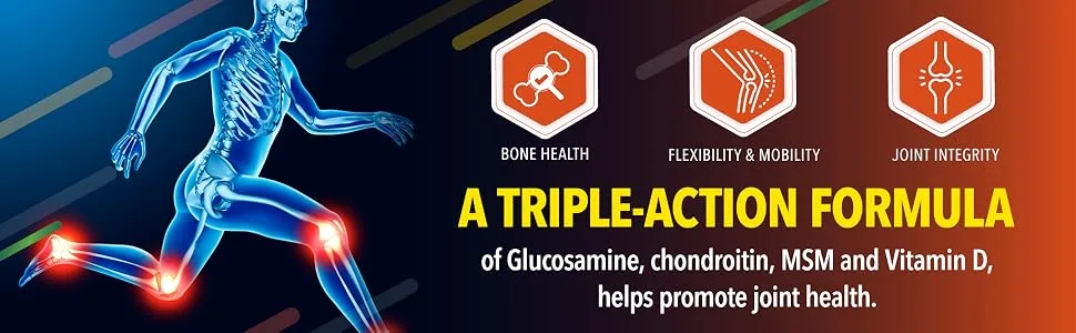 XRay Triple Action Joint Health Supplement with Vitamin D 60 Count - product information 4