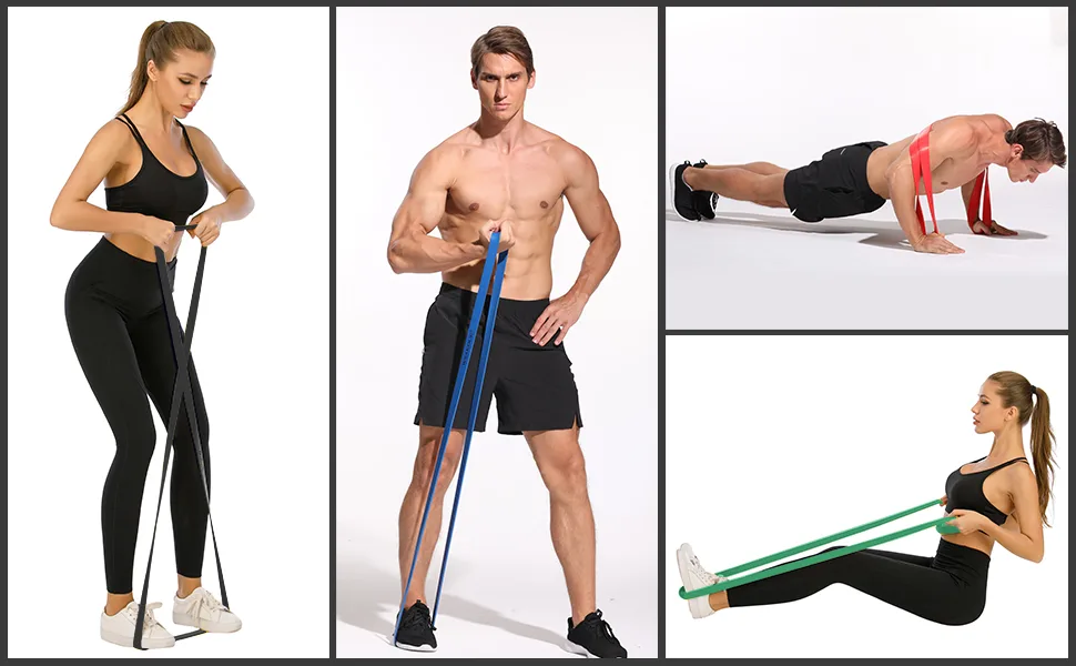 WSAKOUE Pull Up Bands Resistance Bands Pull Up Assistance Band Resistance Exercise Bands for Body Stretching Powerlifting Resistance Training S-Black - product information 15
