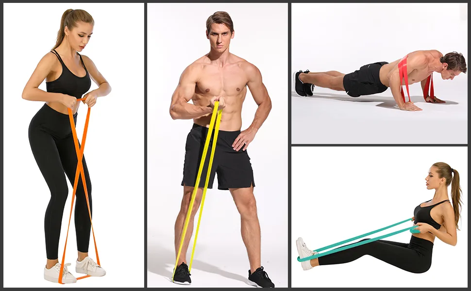 WSAKOUE Pull Up Bands Resistance Bands Pull Up Assist Band Exercise Resistance Bands for Body Stretching Powerlifting Resistance Training Orange-S - product information 15