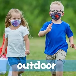 Woplagyreat Washable Reusable Kids Face Mask Adjustable Ear Loops Fabric Facemask Cute Dinosaur Dino Shark Design Gift Space - outdoor