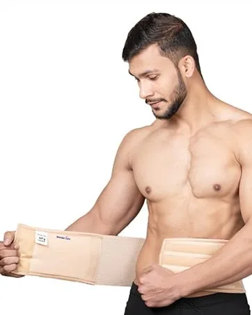 Wonder Care Hernia Belt for Men - Groin Hernia Support for Men 2 Removable Compression Pads  Adjustable Groin Straps Double inguinal Hernia Support for Men -Medium Medium (Pack of 1) - abdominal binder compression