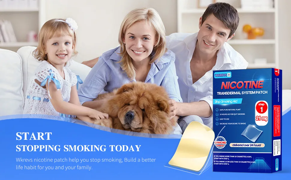 Wkrevs 21mg Step 1 Nicotine Patches to Help Quit Smoking Delivered Over 24 Hours Nicotine Transdermal System Stop Smoking Aids- 21 Patches - product information 6