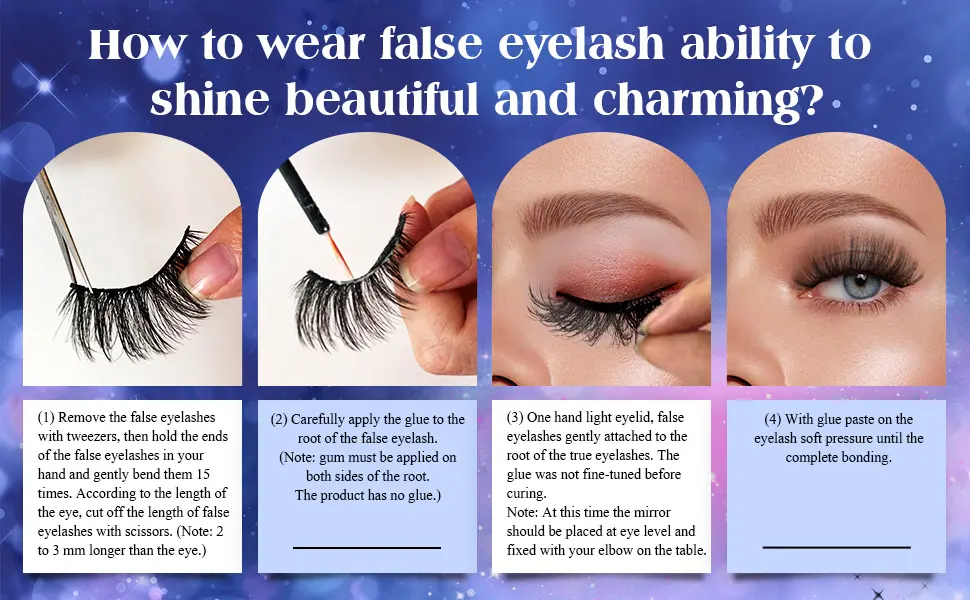 wiwoseo Eyelashes Natural Faux Mink Lashes Wispy Fluffy Curly 3D Effect Fake Eyelashes 10 Pairs Pack A-16MM-i - product information 13