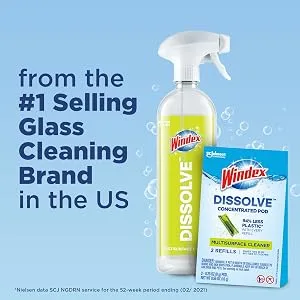 Windex Dissolve Concentrated Pods Multisurface Cleaner 3 Concentrated Dissolvable Refill Pods Refills - Windex