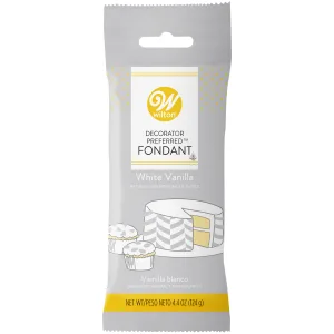 Wilton White Vanilla Decorator Preferred Fondant Pack 4.4 oz. (Packaging May Vary) 4.4 ounce White - unspecified