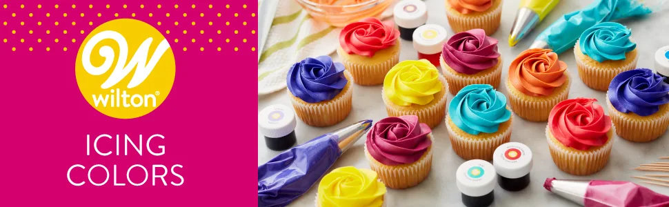 Wilton Icing Colors 12-Piece Gel Food Coloring Set - unspecified